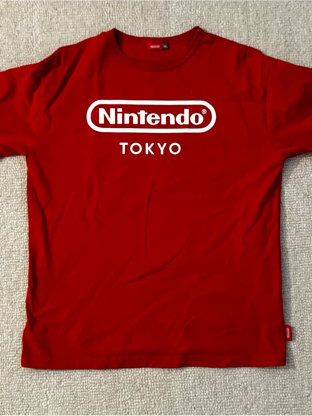Nintendo Red T-Shirt with White Tokyo Logo